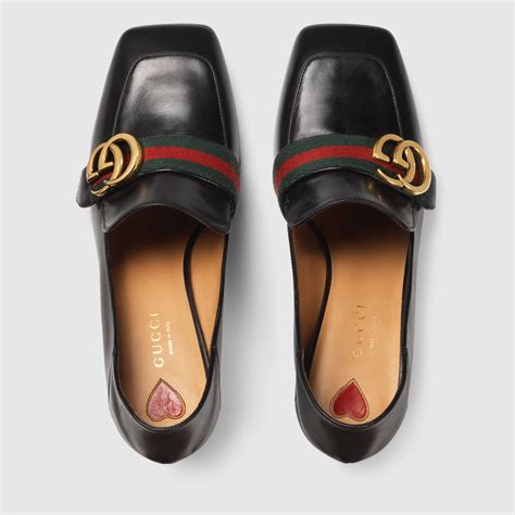 gucci womens plaid loafers|Gucci loafer with heel.